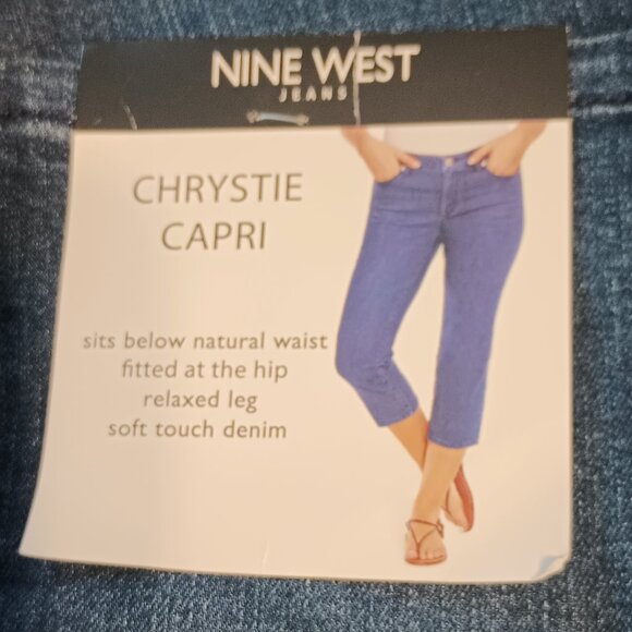 NEW Nine West Ladies Chrystie Capri Broome Wash 10 - Picture 6 of 6